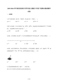 【小升初】2025-2026学年湖北省黄冈市罗田县人教版六年级下册期末数学试题（含答案）