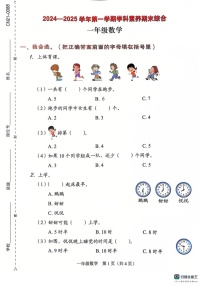广东省深圳市坪山区2024-2025学年一年级上学期期末数学试题