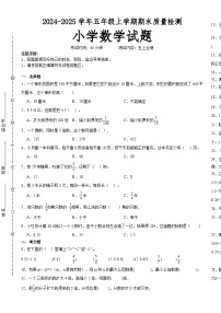 期末培优高频易错押题卷(试题)-2024-2025学年五年级上册数学北师大版A3版-A4