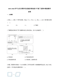 【小升初】2025-2026学年山东省德州市武城县青岛版六年级下册期中测试数学试题（含答案）