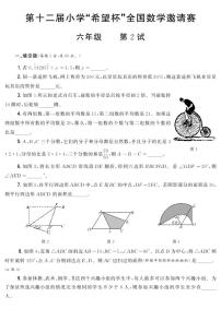 第十二届小学“希望杯”全国数学邀请赛六年级 第2试试题（含答案）