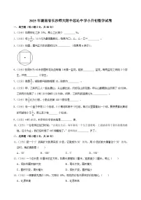 2025年湖南省长沙师大附中思沁中学小升初数学试卷