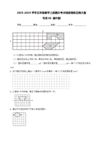 （期末考点培优）专项05 操作题-2025-2026学年五年级数学上册期末考点培优精练北师大版（含答案解析）