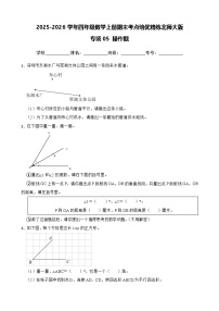 （期末考点培优）专项05 操作题-2025-2026学年四年级数学上册期末考点培优精练北师大版（含答案解析）