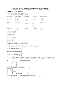 2025-2026学年上学期武汉小学数学六年级期末典型卷3