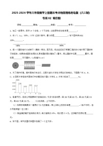 （期末考点培优）专项02 填空题-2025-2026学年六年级数学上册期末考点培优精练青岛版（六三制）（含答案解析）
