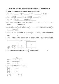 2025-2026学年浙江省温州市苍南县六年级（上）期中数学试卷
