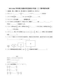 2025-2026学年浙江省温州市苍南县六年级（上）期中数学试卷