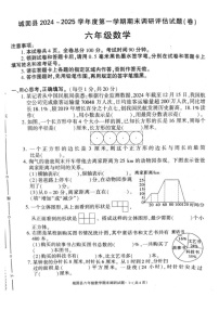 陕西省汉中市城固县2024-2025学年六年级上学期期末测试数学试题