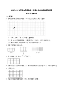 （期末考点）2025-2026学年六年级数学上册期末考点培优精练苏教版专项04 操作题（含答案解析）