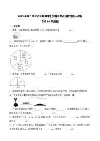 （期末考点）2025-2026学年六年级数学上册期末考点培优精练人教版专项02 填空题（含答案解析）