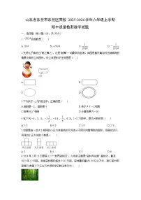 山东省东营市东营区某校2025-2026学年六年级上学期期中质量检测数学试卷（学生版）