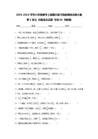（期末考点）第2单元 分数混合运算 专项03 判断题-2025-2026学年六年级数学上册期末复习培优精练北师大版（含答案解析）