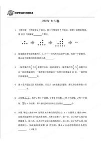 2025年希望杯IHC暑期研学五年级下学期数学D卷（附答案）