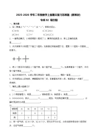 （期末考点）2025-2026学年二年级数学上册期末复习苏教版（新教材）专项02 填空题练习（含答案解析）