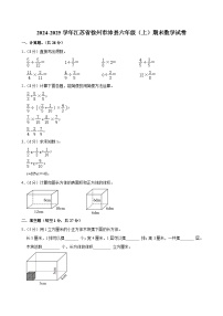 2024-2025学年江苏省徐州市沛县六年级（上）期末数学试卷