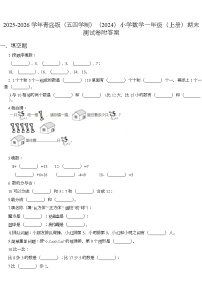 期末测试卷（试题）-2025-2026学年一年级上册数学青岛版