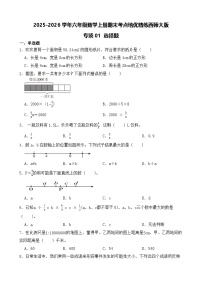 （期末考点）2025-2026学年六年级数学上册期末考点培优精练西师大版专项01 选择题（含答案解析）