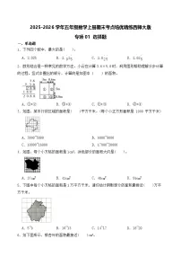 （期末考点）2025-2026学年五年级数学上册期末考点培优精练西师大版专项01 选择题（含答案解析）