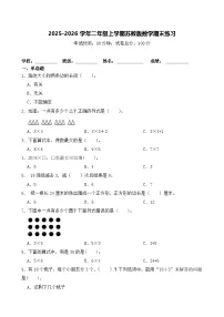 2025-2026学年二年级上学期苏教版数学期末练习（含答案解析）