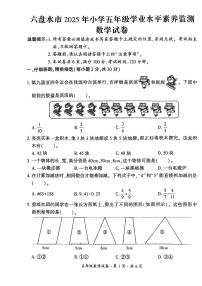 贵州省六盘水市2024-2025学年五年级下学期期末考试数学试题