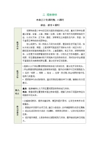 小学数学冀教版（2024）三年级下册（2024）二 观察物体表格教案设计