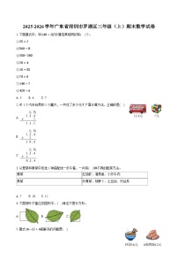 2025-2026学年广东省深圳市罗湖区三年级（上）期末数学试卷-普通用卷