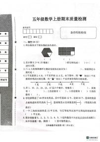 邯郸市肥乡区2025－2026学年第一学期五年级数学期末试卷（含答案）