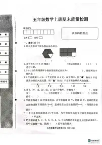 2025-2026学年河北省邯郸市肥乡区五年级上学期数学期末试卷(含答案)