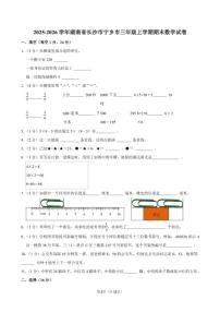 2025-2026学年湖南省长沙市宁乡市三年级（上）期末数学试卷（含答案）