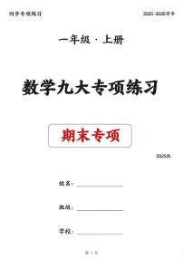 一年级上册数学期末九大专项练习