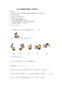 2023年创新能力测评小学数学2年级组试题（样卷）含答案