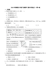小学苏教版（2024）数与代数精品课时作业