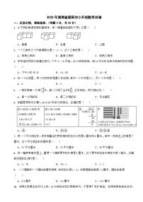 2025年湖南省邵阳市小升初数学试卷（含解析）