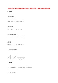 2025~2026学年湖南省株洲市攸县人教版五年级上册期末数学检测试卷【附解析】