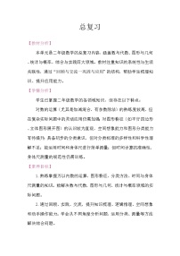 数学二年级下册（2024）总复习数与代数教案设计
