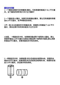 人教版（2024）六年级下册圆锥的认识课后练习题