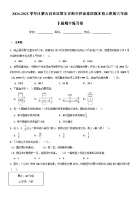 内蒙古自治区鄂尔多斯市伊金霍洛旗多校联考2024-2025学年六年级下学期期中考试数学试题（含答案）
