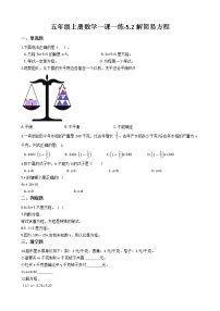 小学人教版解方程综合训练题