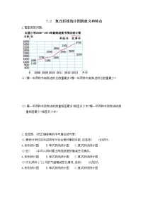 小学数学人教版五年级下册7 折线统计图练习