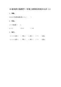 数学二年级上册1.乘法的初步认识课时训练