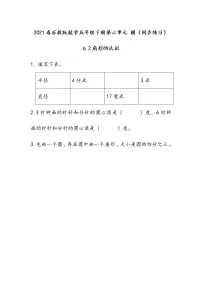 苏教版五年级下册六 圆同步测试题