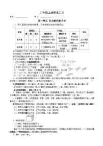 苏教版六上数学上册概念汇总(1)