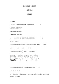 小升初数学知识专项训练（空间与图形）- 8体积公式（29页）试卷