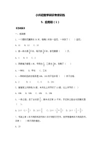 小升初数学知识专项训练一   数与代数-5.应用题（1）（16页）试卷