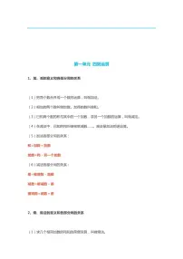 人教版四年级数学下册知识点总结梳理