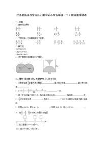 苏教版数学五年级下学期期末测试卷10