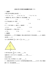 名校小学六年级毕业检测数学试卷（三）北师大版（含答案解析）