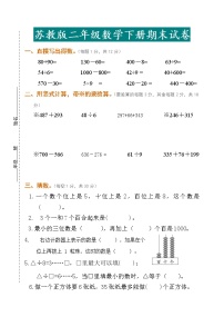 人教版二年级数学下册期末试卷（附答案解析）