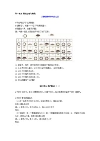 人教版二年级数学下册期中知识点复习+期中测试卷带答案